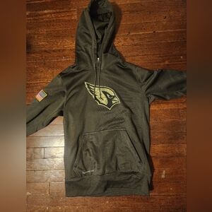 Arizona Cardinals Mens Sz Small SalutevTo Service Hoodie